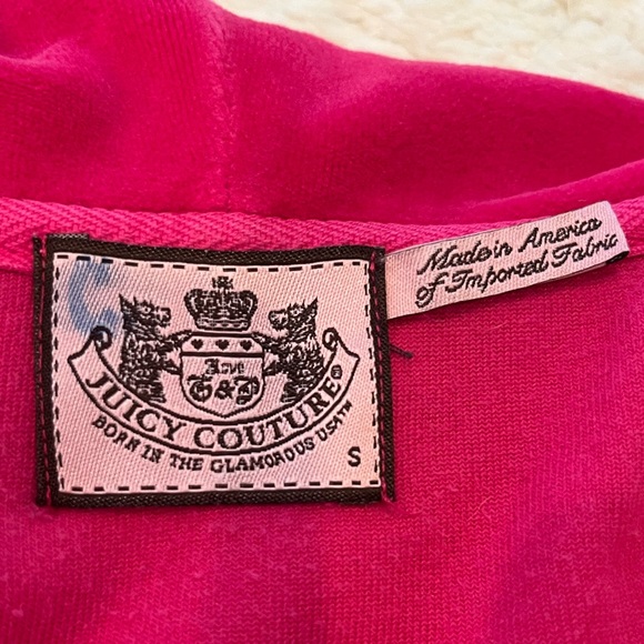 JUICY COUTURE pink velour jacket - Picture 7 of 11